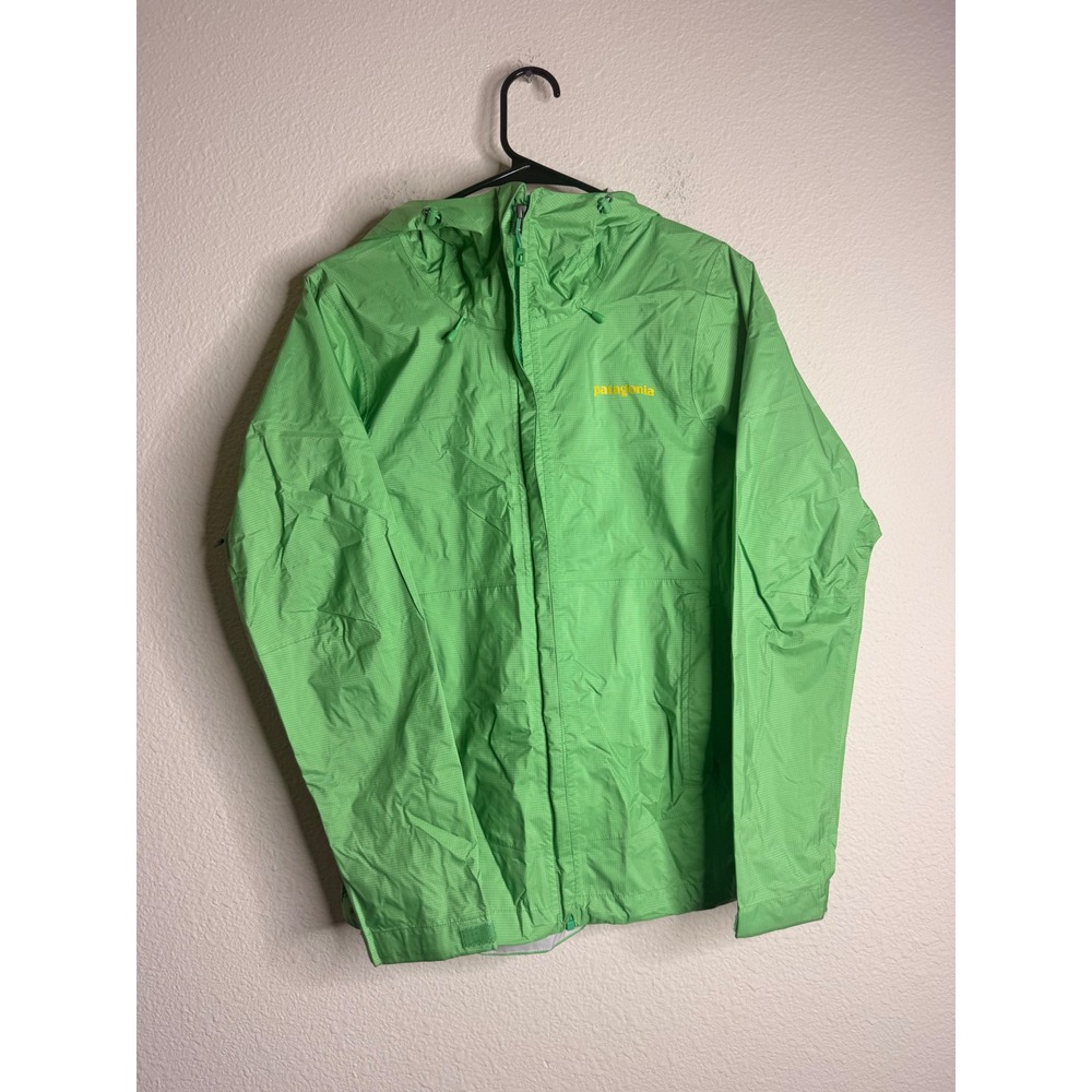 Patagonia Torrentshell 3L Rain Jacket Lime Green Waterproof H2No Hooded Small S